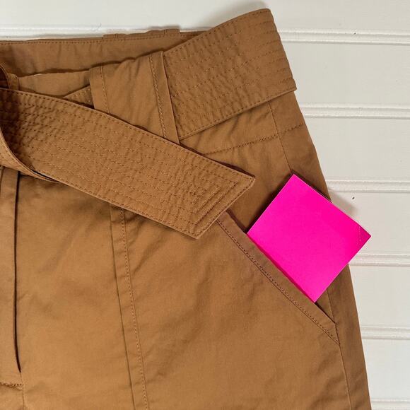Veronica Beard Size 4 Mahary Khaki Paperbag High Rise Pants Tie Belt *Read - Picture 7 of 15